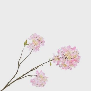 Silk-ka Kunstbloem-Zijden Bloem-Bloesem Tak Zijde Roze 70 cm