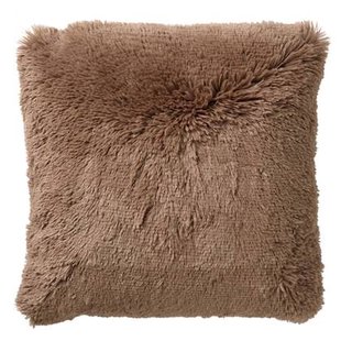 Dutch Decor kussenhoes FLUFFY - 60x60 cm Tobacco Brown