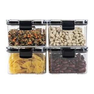 Krumble Voorraadpot plastic 460 ml - Set van 4