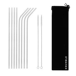 Krumble RVS Rietjes set van 8