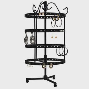 LYVION Oorbellenrekje rond zwart