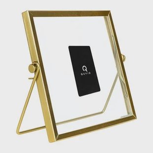 QUVIO Fotolijst staand - 15 x 15 cm - Staal - Goud