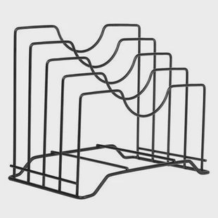 QUVIO Tijdschriften houder metaal - Zwart