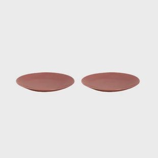 Mammoet - Spirit - Bord - 2 stuks - ø 27,5 cm - Rood - Stoneware