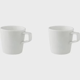 Palmer Beker White Delight 25 cl Wit Porselein 2 stuks