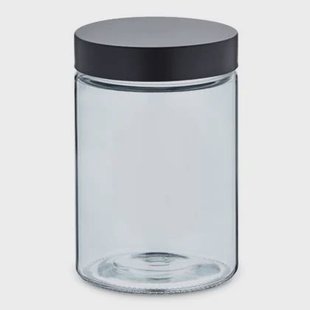 Voorraadpot, 1.2 L, Glas|RVS, Donker Grijs - Kela | Bera