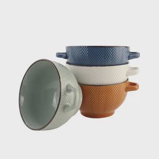 OTIX Soepkommen met Oor Set van 4 Soepbeker Verschillende kleuren S...