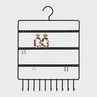 LYVION Oorbellenrekje met hanger - Zwart