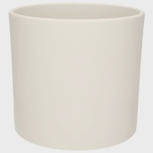 Mica Decorations Plantenpot - wit - keramiek - 23 x 21 cm