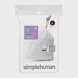 Simplehuman Code L Afvalzakken 18 Liter - 20 zakken