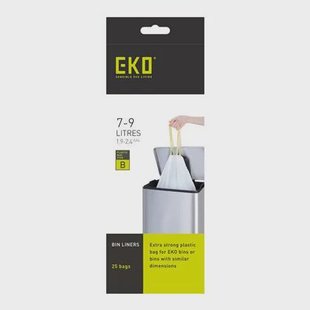 EKO Type B Afvalzak 7-9 Liter - 6 x 25 Zakken EKO Type B Afvalzak 7-9 Liter - 6 x 25 Zakken