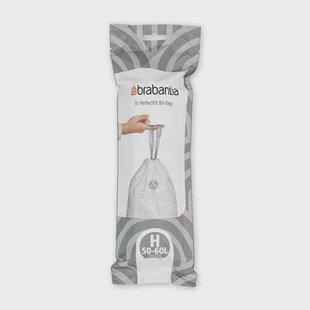 Brabantia Type H PerfectFit Afvalzak 50-60 Liter - 10 zakken Brabantia Type H PerfectFit Afvalzak 50-60 Liter - 10 zakken