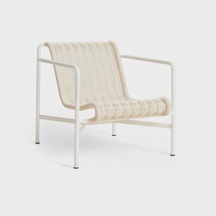 HAY Palissade Cord Low loungestoel Cream white
