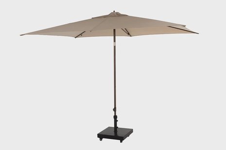 4 Seasons Outdoor | Azzurro Parasol 200 x 300 cm | Wenge Frame Beach