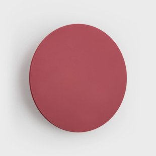 Argon LED wandlamp Orios Plus, rood, Ø 30 cm, staal