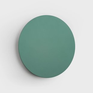 Argon LED wandlamp Orios Plus, groen, Ø 30 cm, staal