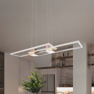 Trio Lighting Albany LED hanglamp, bruin, 100 x 28 cm, aluminium, CCT, dimbaar