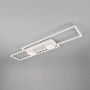 Trio Lighting Albany LED plafondlamp, wit, 100 x 28 cm, aluminium, CCT, dimbaar