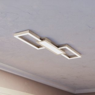 EGLO LED plafondlamp Monirote, mat nikkel, lengte 78 cm, aluminium, CCT