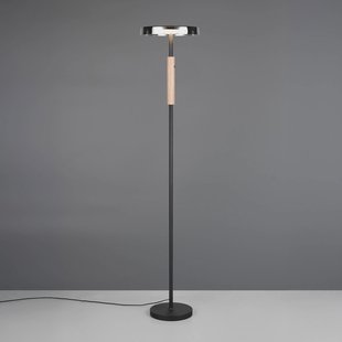 Trio Lighting LED vloerlamp Celeste chroom/hout 160 cm glas/metaal Touchdim