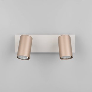 Trio Lighting Marley plafondspot bruin/lichtgrijs 30 x 9 cm 2-lamps metaal