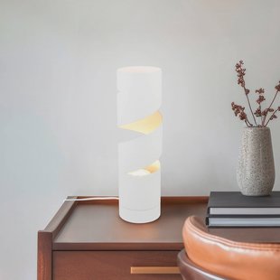 Trio Lighting Stream tafellamp, wit, hoogte 35 cm, metaal, GU10