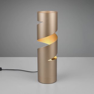 Trio Lighting Stream tafellamp, bruin, hoogte 35 cm, metaal, GU10