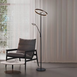 Trio Lighting LED vloerlamp Willis, zwart, hoogte 180 cm metaal CCT dimmer