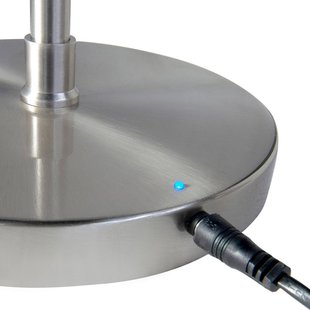 HighLight LED vloerlamp Comfort, nikkel, 135 cm metaal CCT dimmer