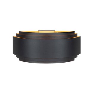 HighLight Wandlamp Sofia, zwart, breedte 30 cm, aluminium, E14