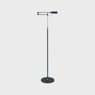 HighLight LED vloerlamp New Bari, zwart, hoogte 139 cm, metaal, dimmer