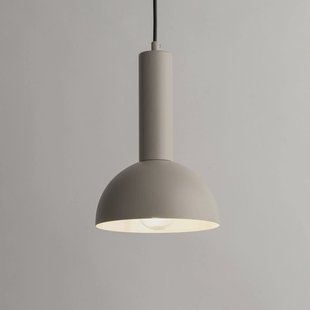 SIGMA Hanglamp Vitrum cupola S, taupe, halfronde, Ø 19 cm