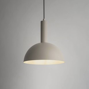 SIGMA Hanglamp Vitrum cupola M, taupe, metaal, Ø 30 cm, E27
