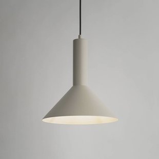 SIGMA Hanglamp Vitrum cone, taupe, metaal, Ø 26 cm, E27