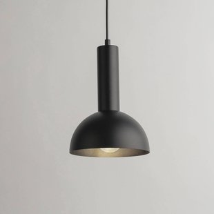 SIGMA Hanglamp Vitrum cupola S, zwart, halfronde, Ø 19 cm