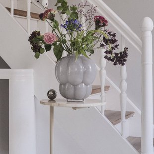 AYTM Uva vaas, Ø 26 cm, duifgrijs, glas, mondgeblazen