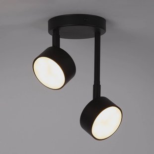 SIGMA Plafondspot Nemo, 21 cm, 2-lamps, zwart, beweegbaar, GX53
