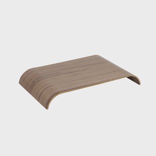 AYTM Curva dienblad, walnootkleurig, 41 x 25 x 5 cm, hout