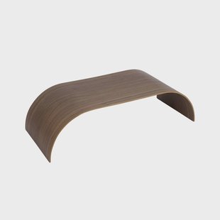 AYTM Curva dienblad, walnootkleurig, 62 x 25 x 16 cm, hout