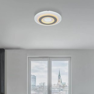 Globo LED plafondlamp Sabatino, Ø 30 cm, wit/antraciet, CCT