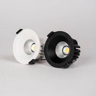 The Light Group SLC LED downlight OnePro Soft, zwart, 4.000 K, aluminium
