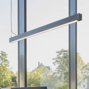 The Light Group SLC LED-lichtbalk CLICK, zwart, 112 cm, CCT, DALI, IP20