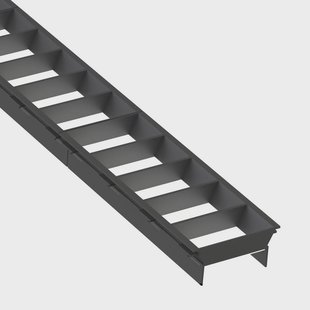 The Light Group SLC antiverblindingsrooster Click, lengte 140 cm, zwart