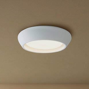 Beacon Lighting Plafondlamp Fjord, wit, gips, Ø 28 cm, GX53