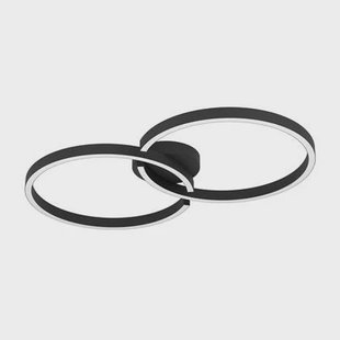 EGLO Amandolo Plafondlamp - LED - 67,5 cm - Zwart|Wit