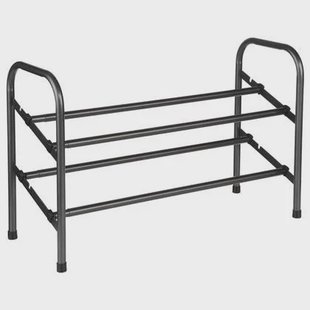 5five Schoenenrek - uitschuifbaar - zwart - 6-10 paar - 61 x 39 cm