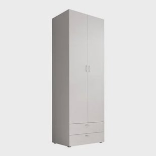 Meubella Kledingkast Bernd - Wit - 74 cm - Met lades