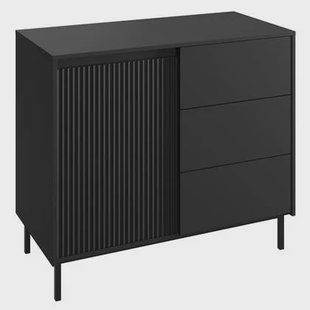 Meubella Dressoir Orvana - Zwart - 103 cm