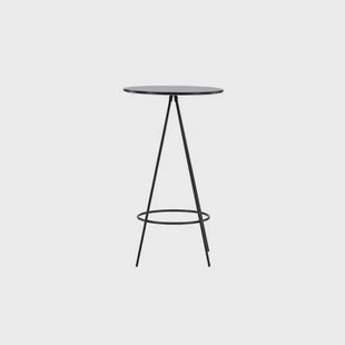 Rebellenclub Vantaa Bartafel Rond ø60cm - Zwart fineer