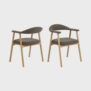 Rebellenclub Joren Eetkamerstoel - Set Van 2 - Taupe